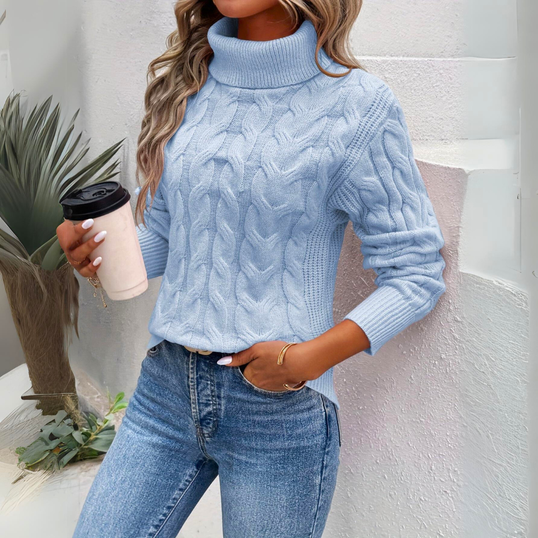 Selina™ | Elegant Polotröja för Värme & Stil