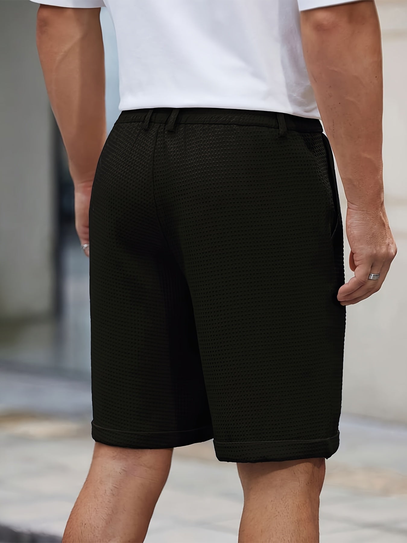 Erik™ | Sommarshorts i Vågig Väv med Fickor