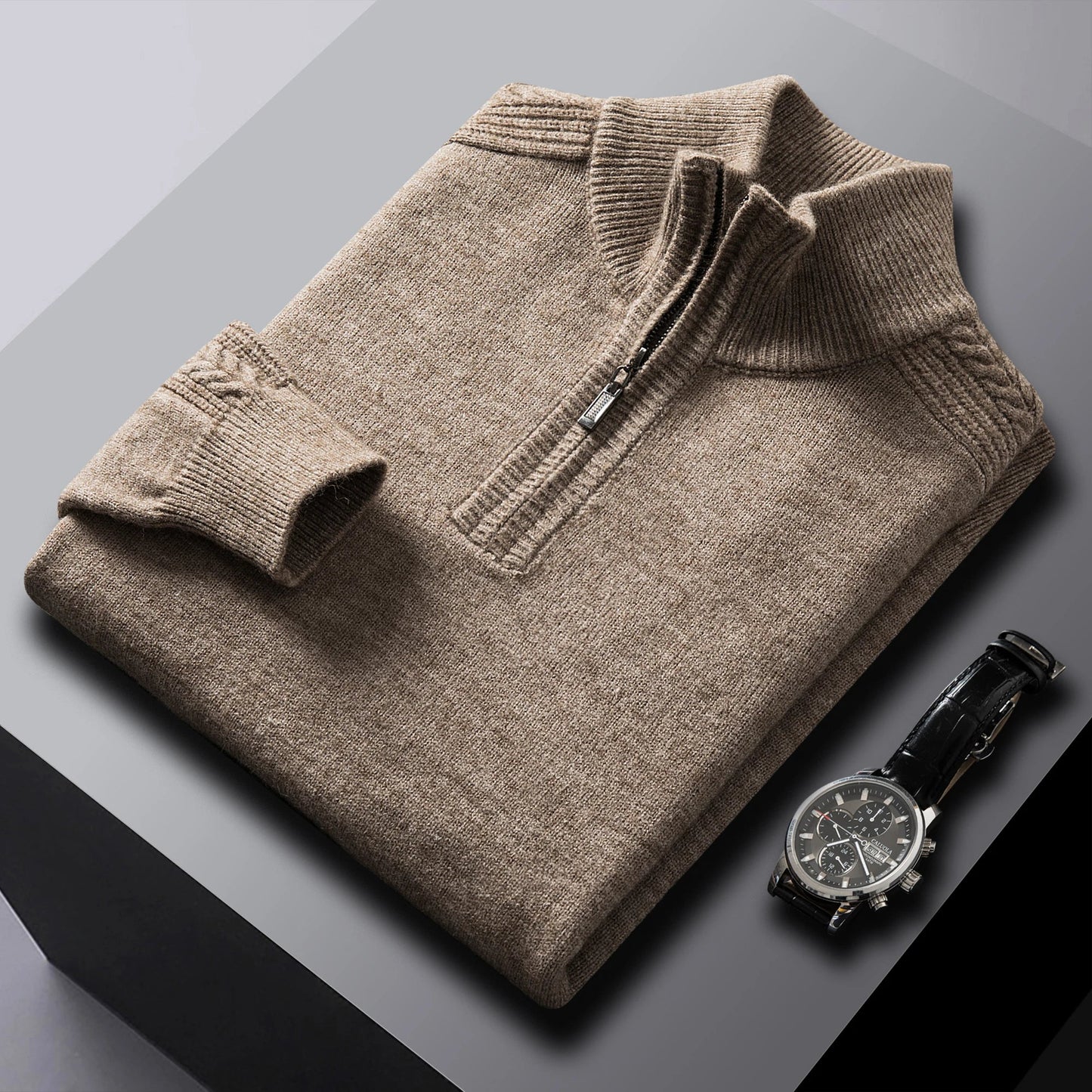 Alpine™ | Lyxig Kasmirpolotröja