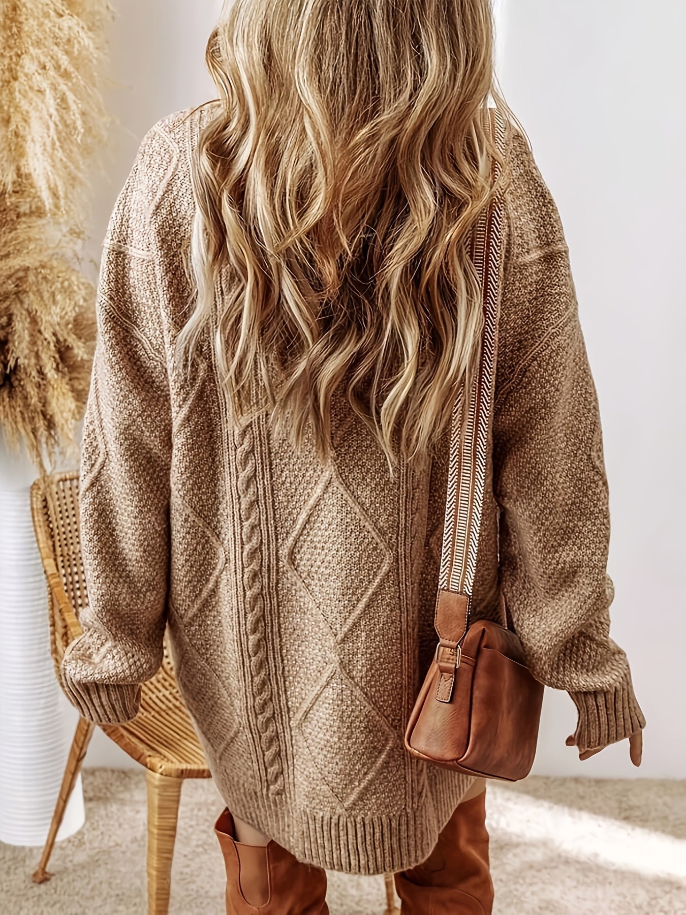 Alina™ | Stickad Oversize Klänning