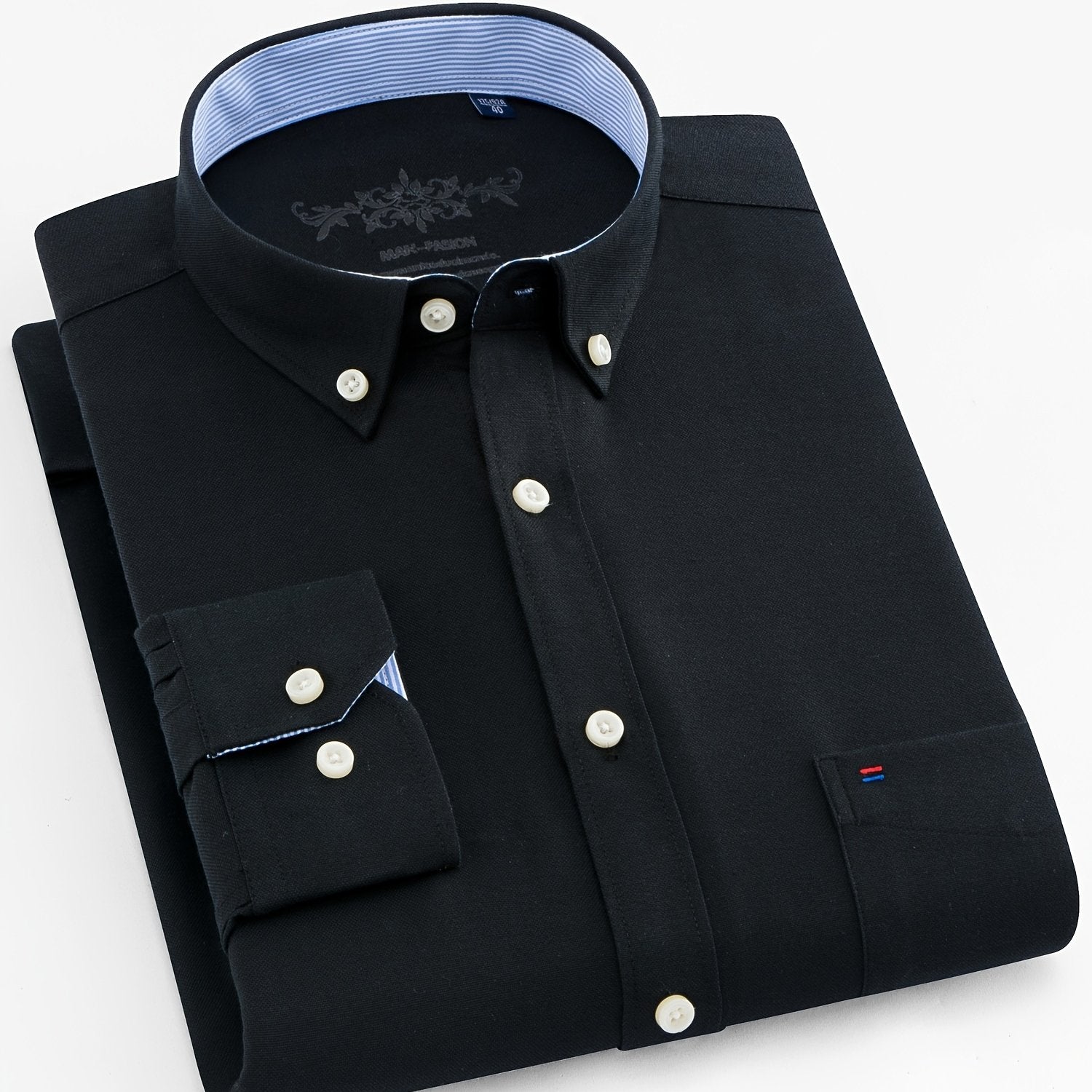 Victor™ | Klassisk Långärmad Herrskjorta i Bomullsmix