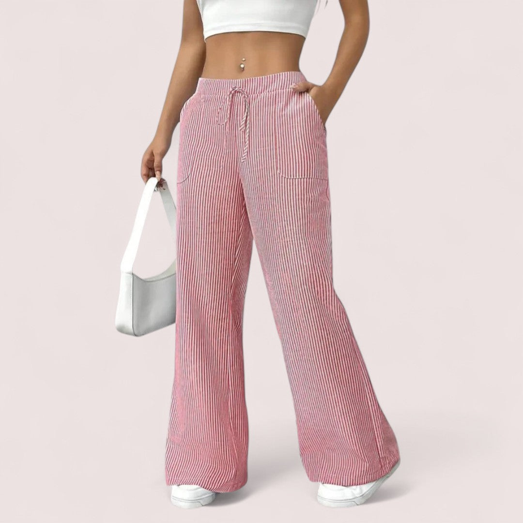 Dominique™ | Vida Byxor med Avslappnad Elegans