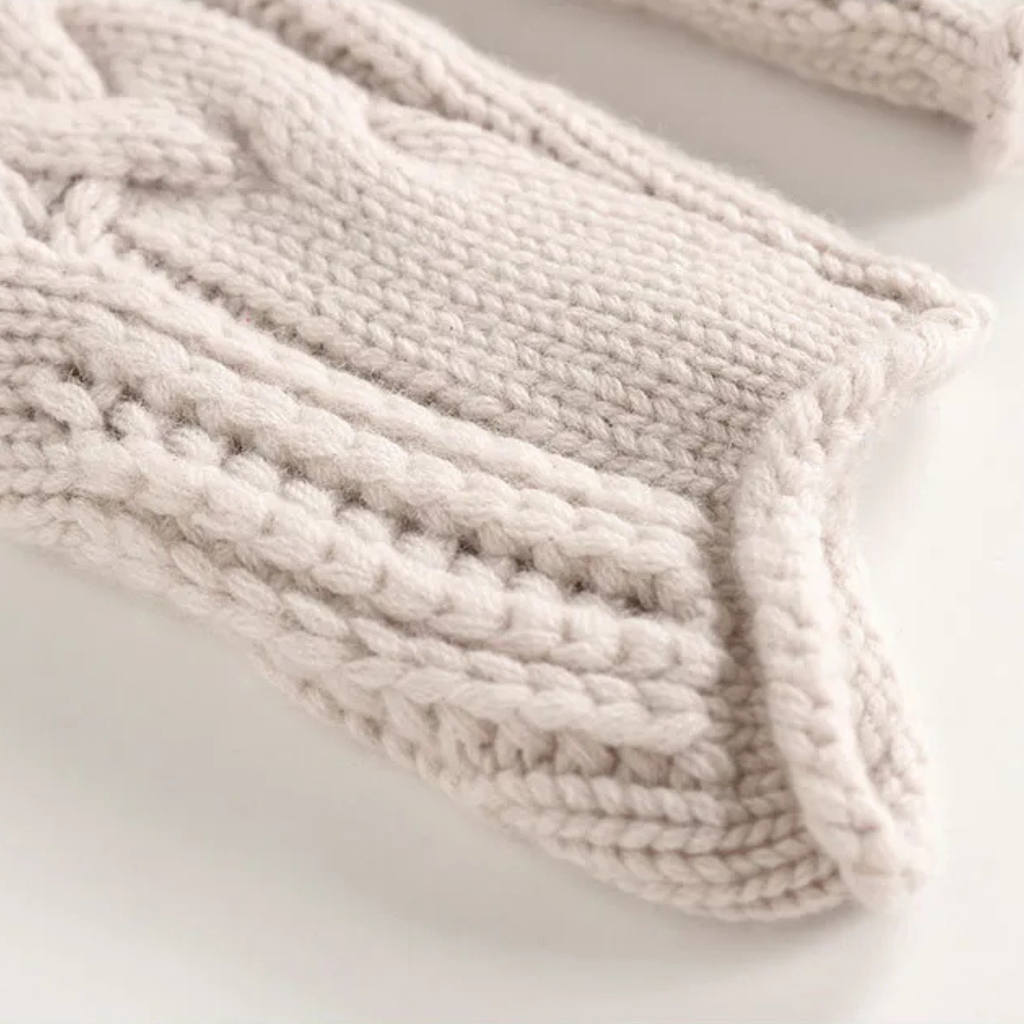 Tirsa™ | Kaschmir Polotröja med Flätstickning