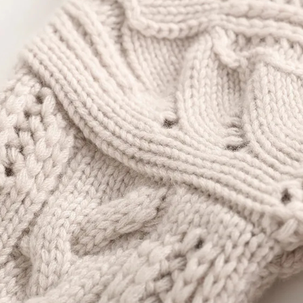 Tirsa™ | Kaschmir Polotröja med Flätstickning