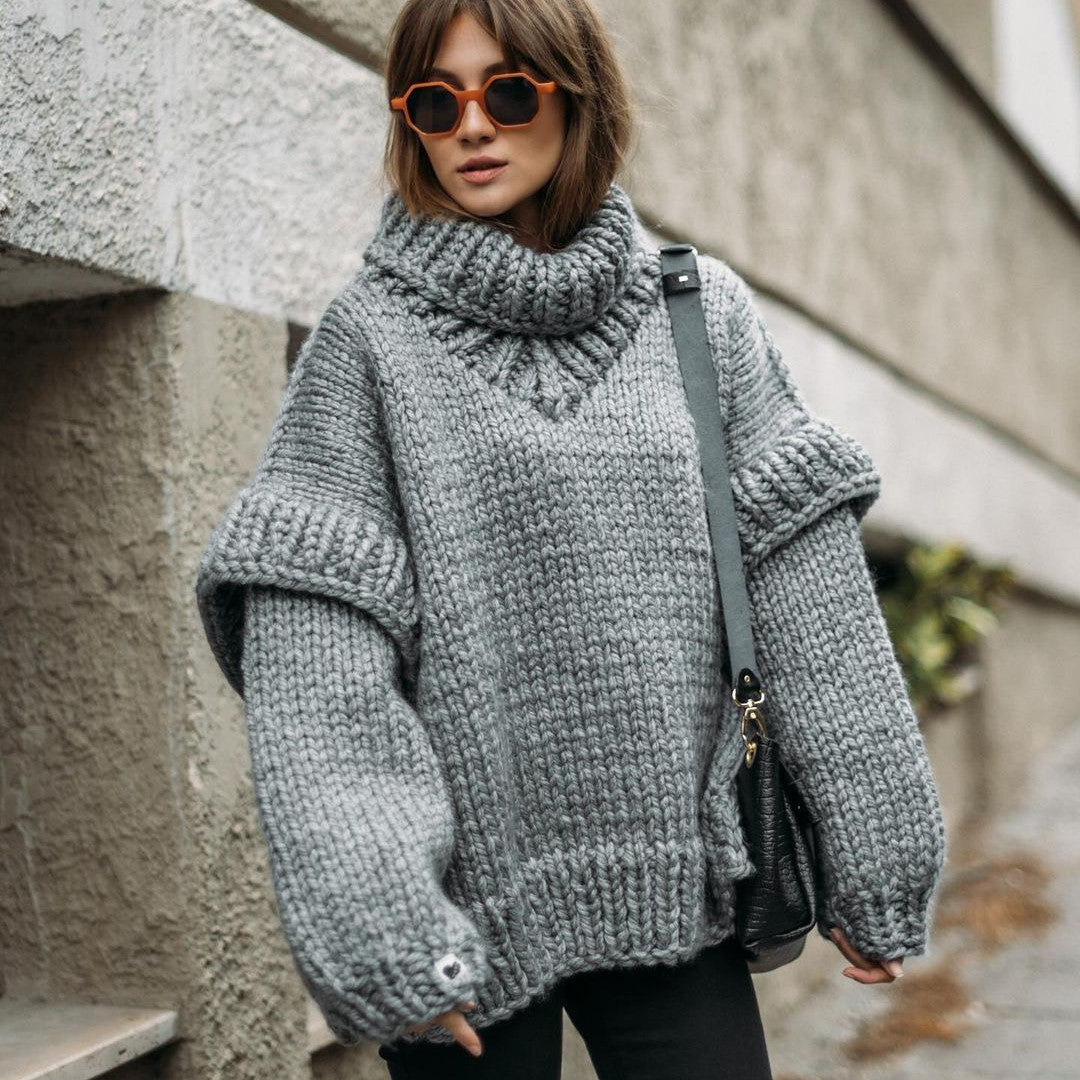 Sofia™ | Elegant Pullover med Flygande Ärmar
