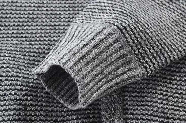 Liam™ | Stickad vintertröja med fleecefoder och ståkrage