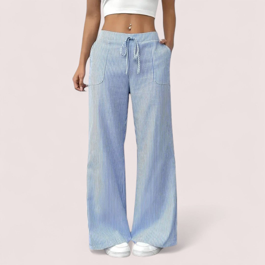 Dominique™ | Vida Byxor med Avslappnad Elegans