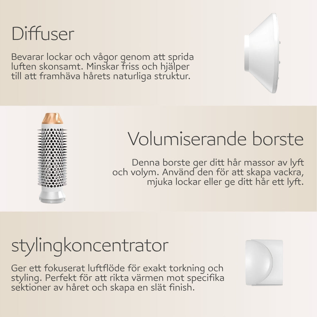 Seliné™ | 7-i-1 Ultra Airstyler för Salongsklass Hemma