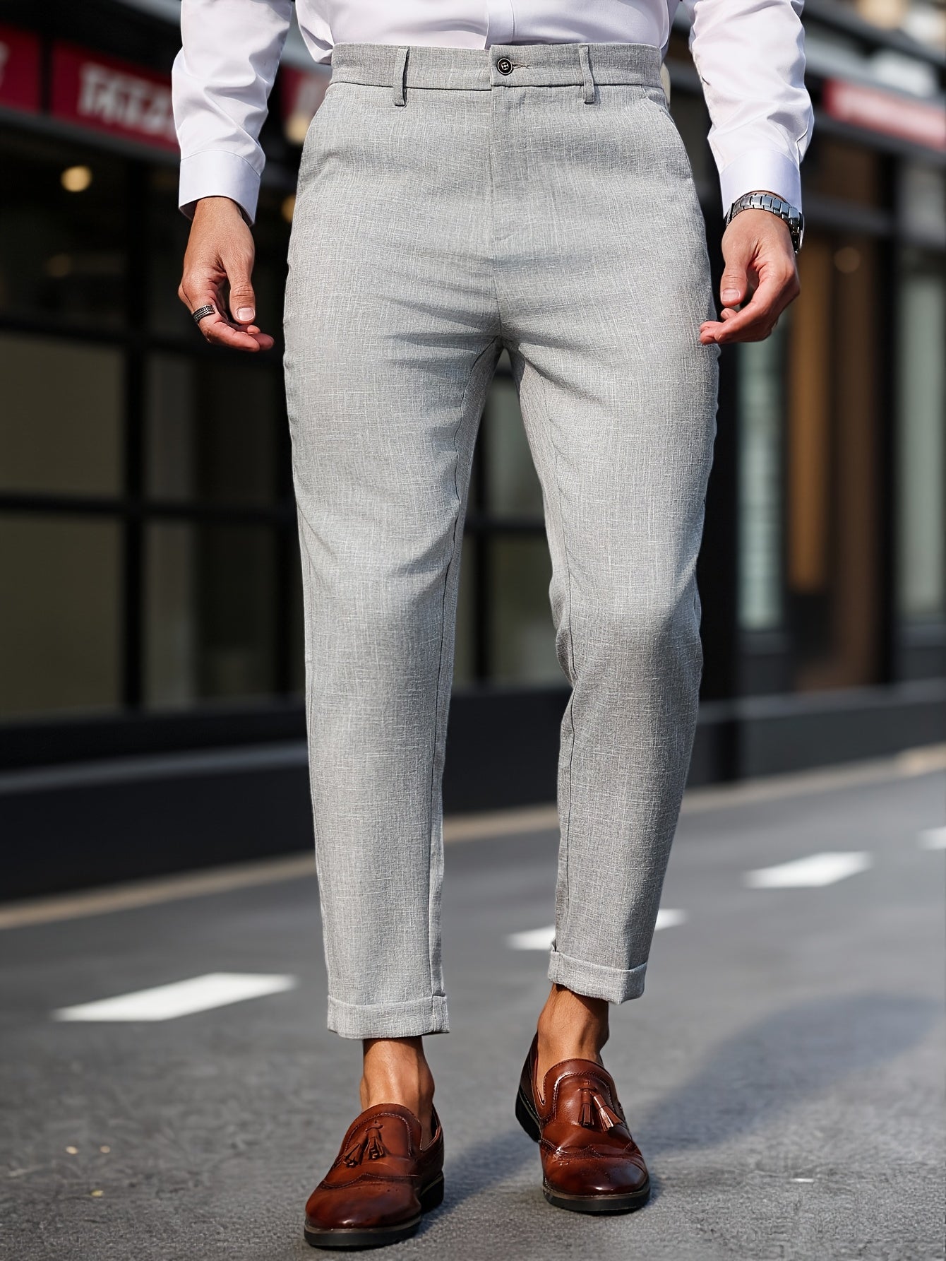 Marcus™ | Elegant & Vardagsvänliga Kostymbyxor