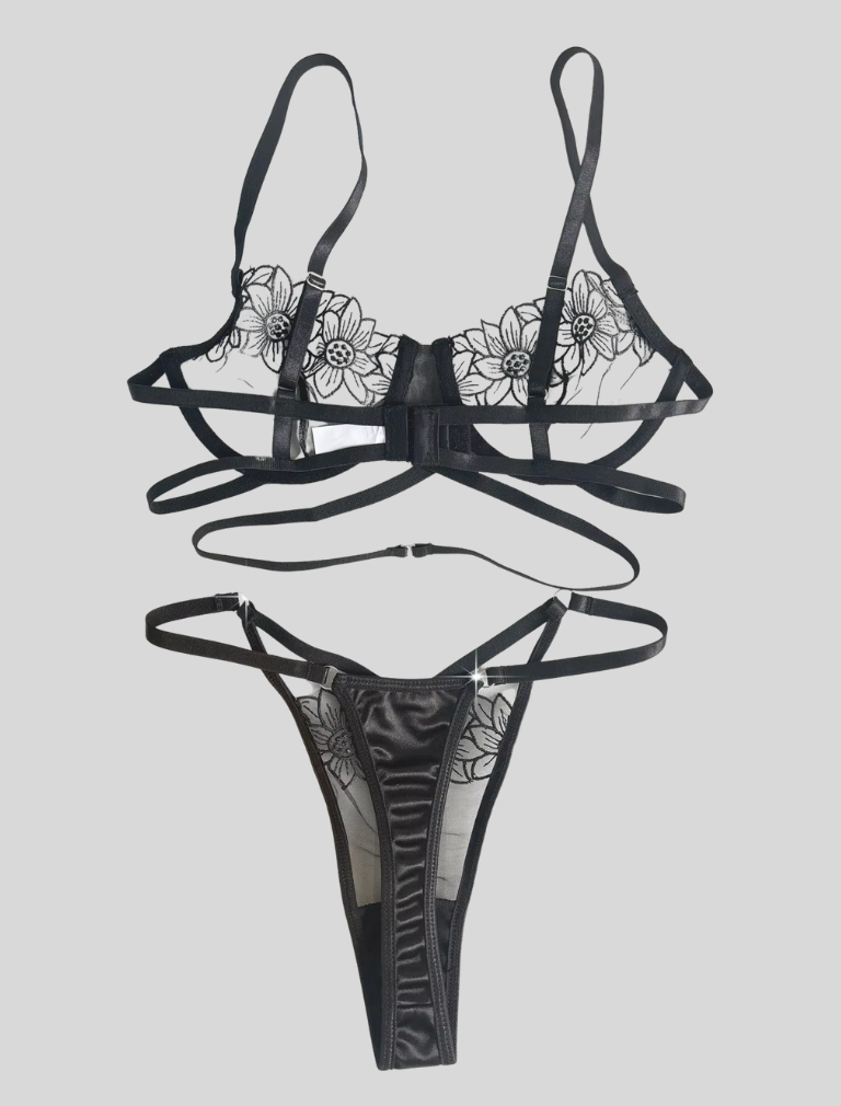 Isabella™ | Broderad Lingerieset i Spets