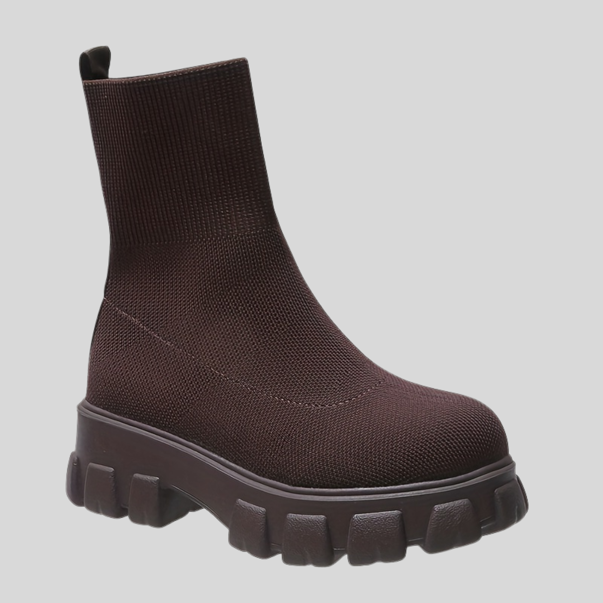 Elvira™ | Stickade Sockboots med Plattform