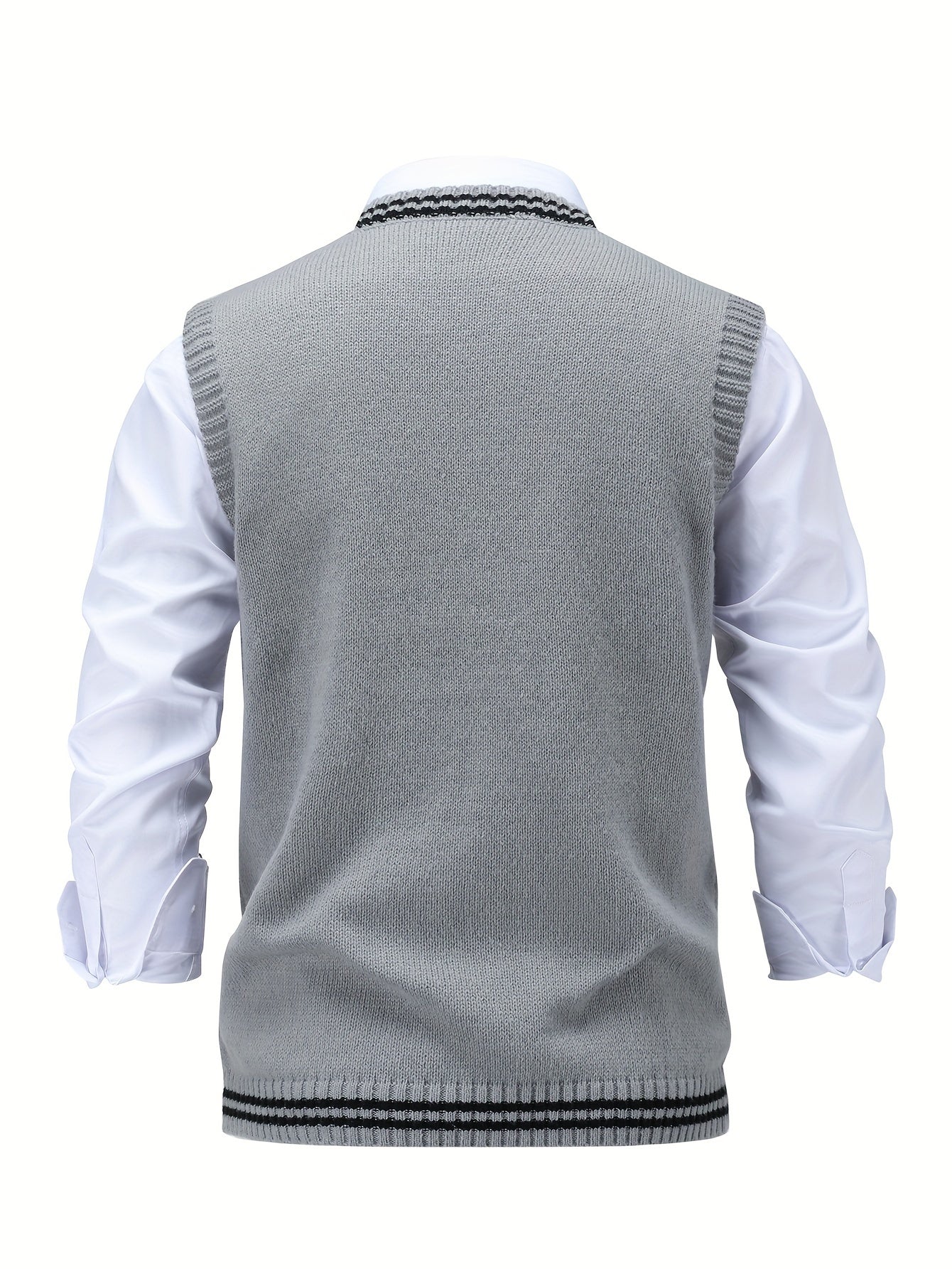 Hugo™ | Kabelstickad V-ringad Västsweater