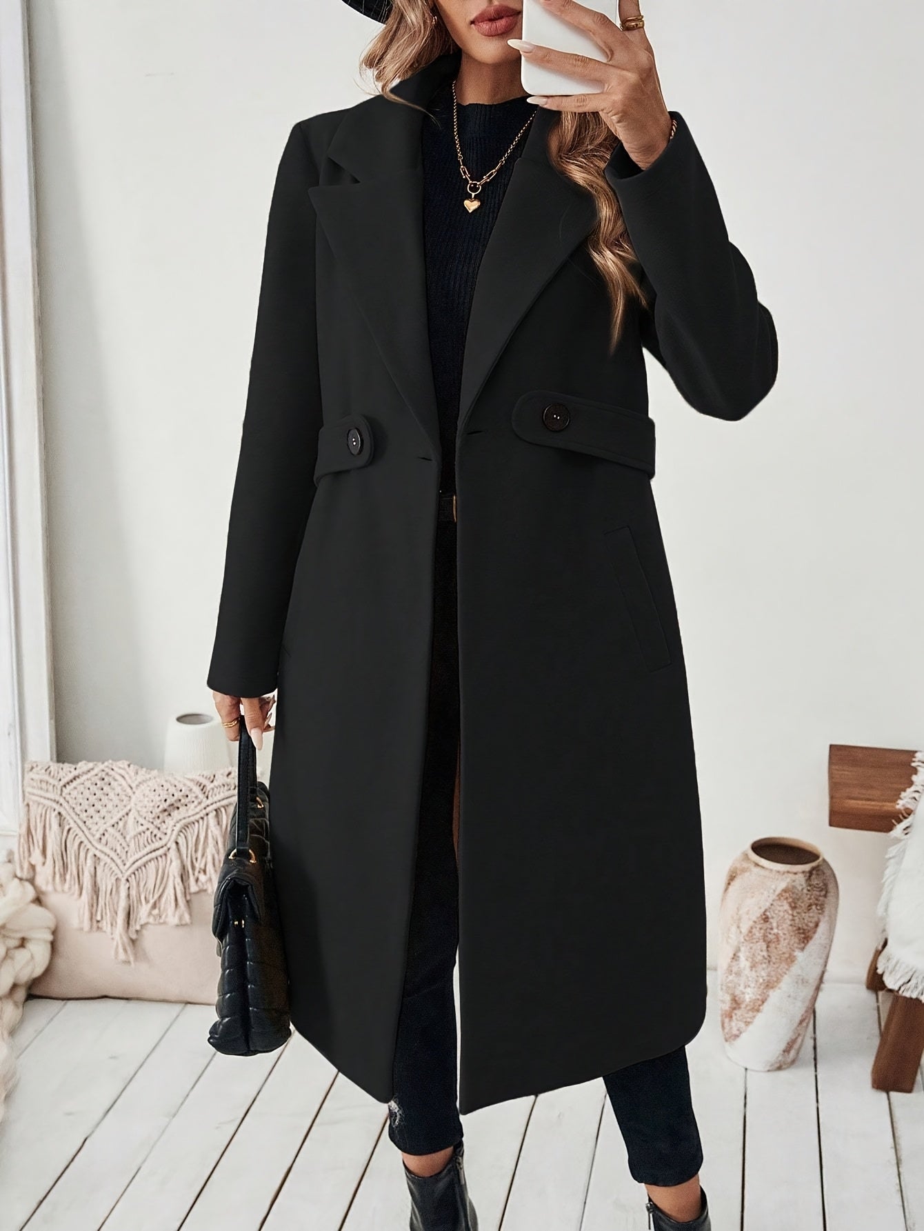 Freja™ | Elegant lång kappa för höst och vinter