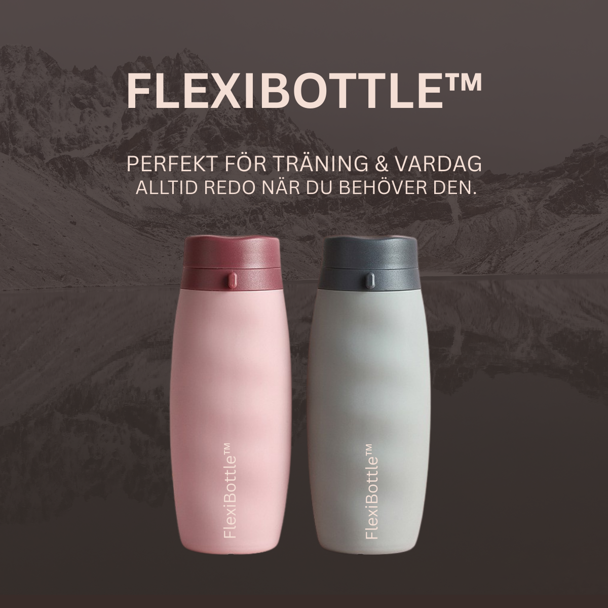 FlexiBottle™ | Hopfällbar Sport- och Reseflaska