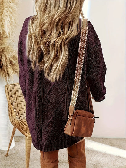 Alina™ | Stickad Oversize Klänning