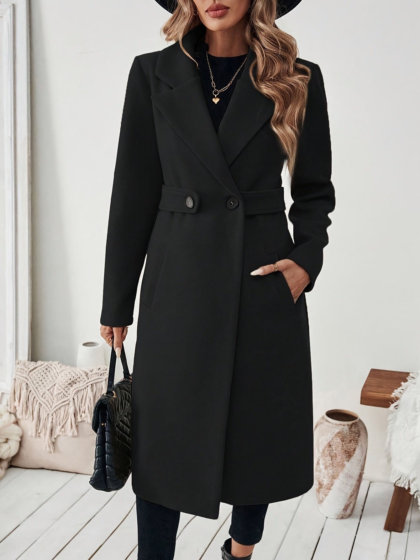 Freja™ | Elegant lång kappa för höst och vinter