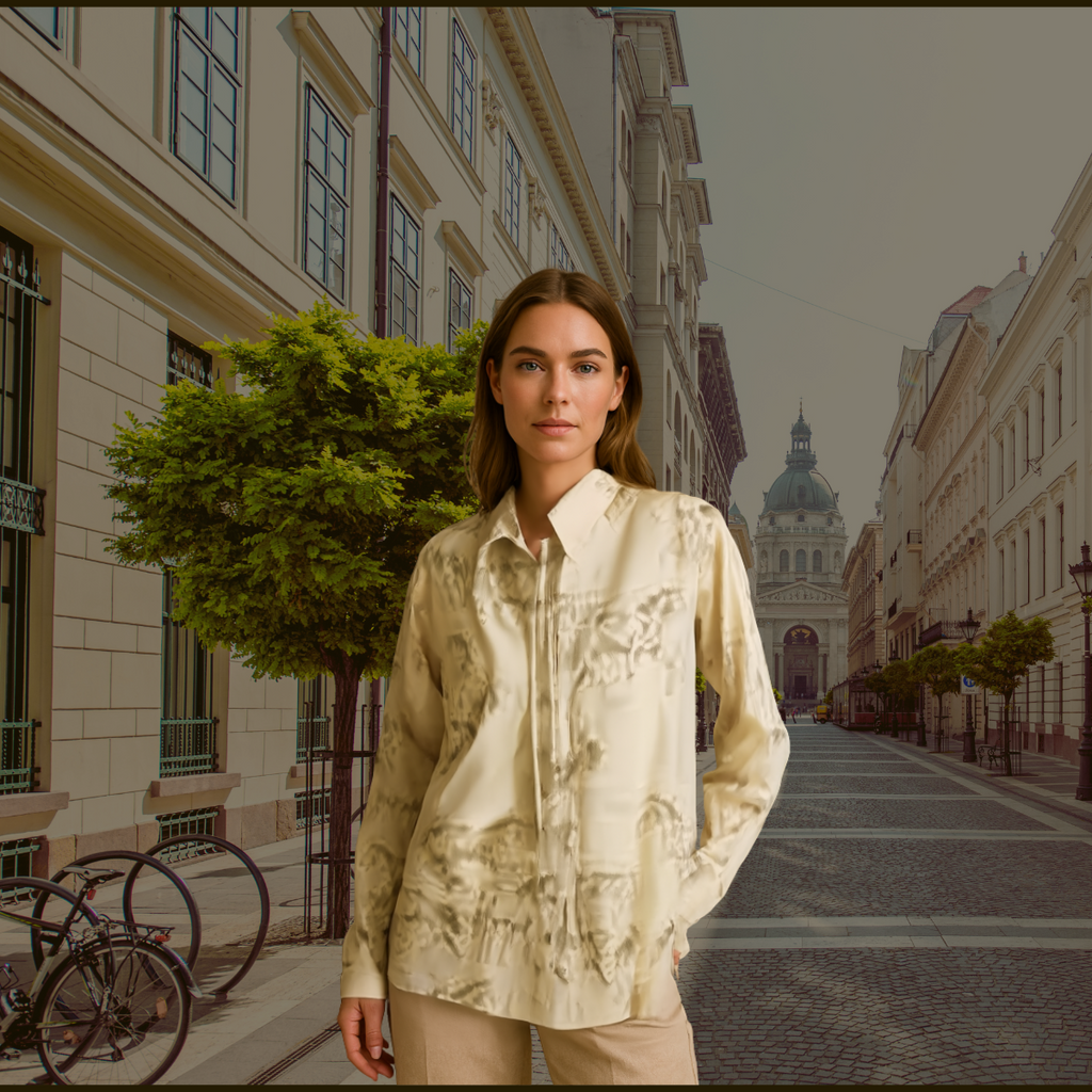 Elvira™ | Elegant Djurmönstrad Skjorta