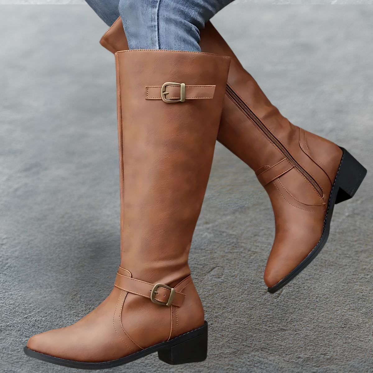 Sofia™ | Vintage Spetsiga Stövla