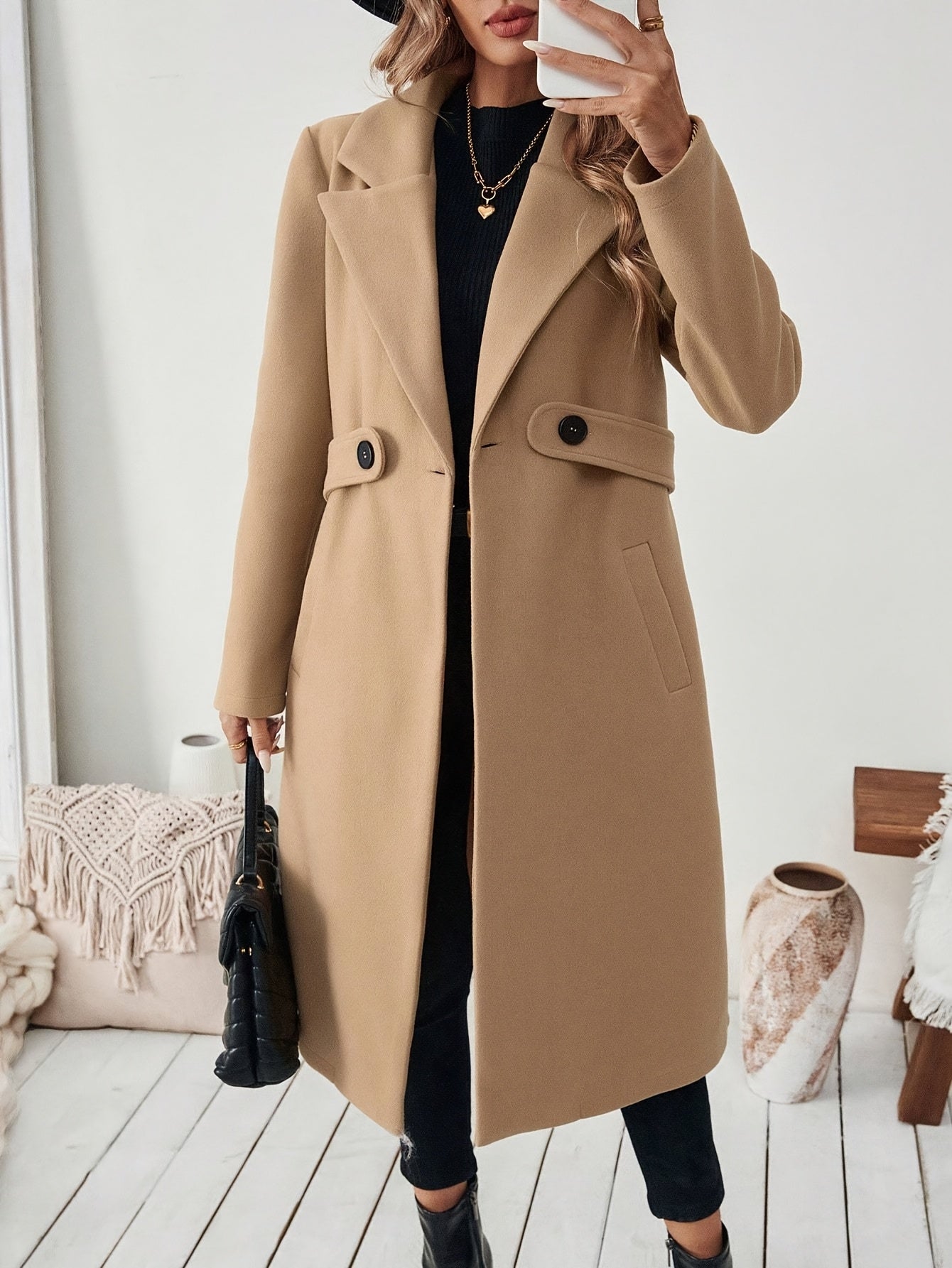 Freja™ | Elegant lång kappa för höst och vinter
