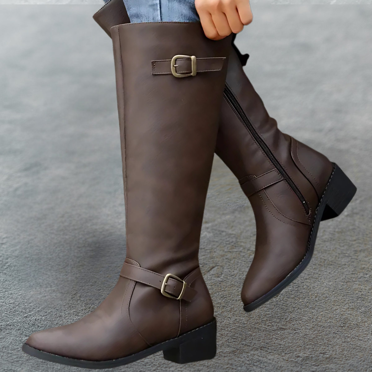 Sofia™ | Vintage Spetsiga Stövla