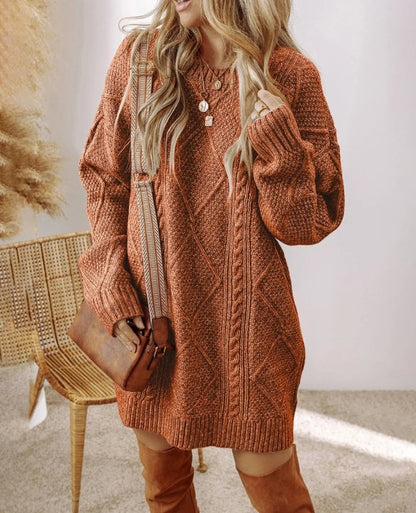 Alina™ | Stickad Oversize Klänning