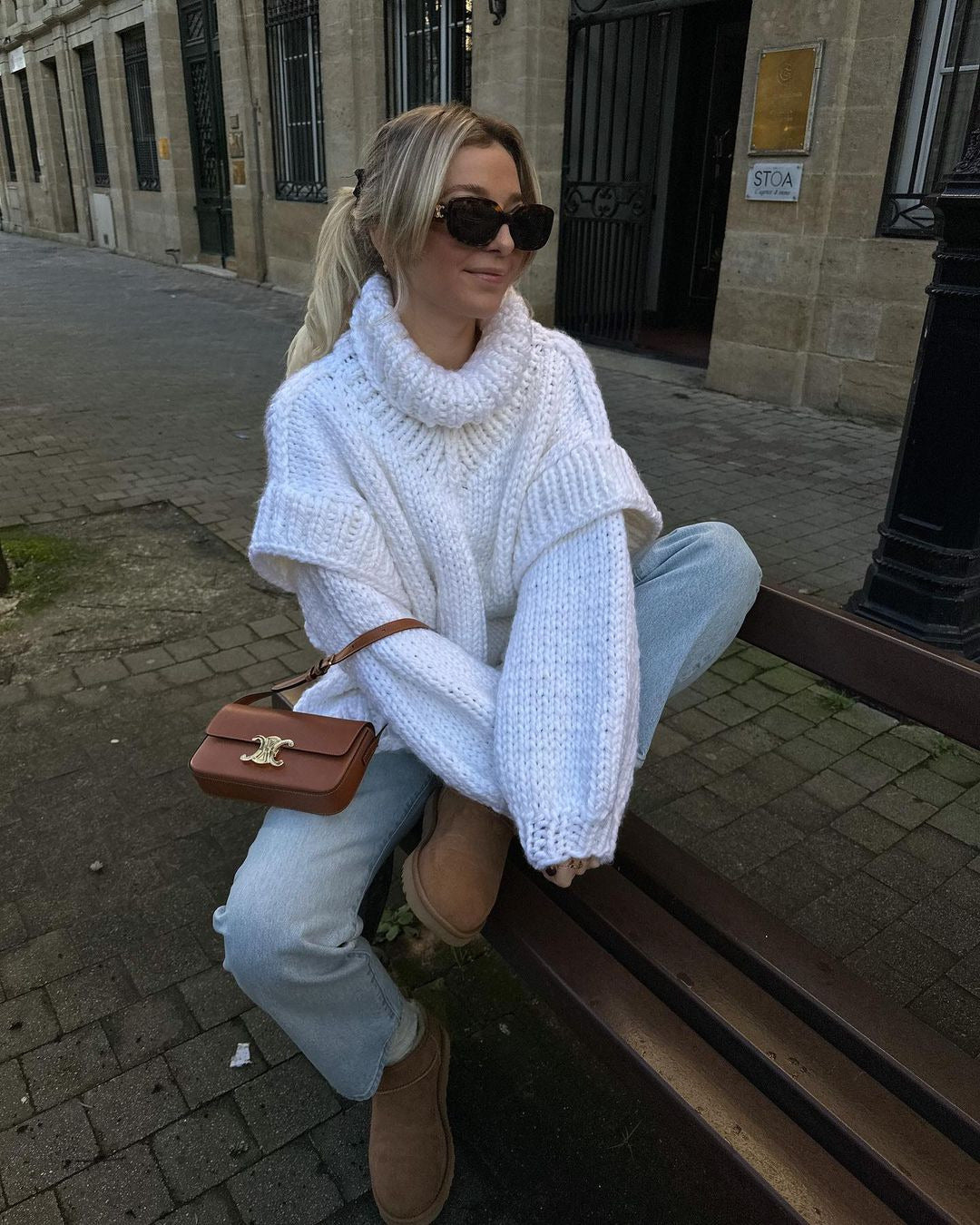 Sofia™ | Elegant Pullover med Flygande Ärmar