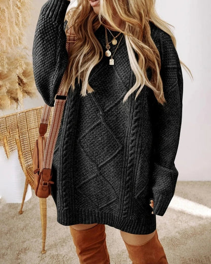 Alina™ | Stickad Oversize Klänning