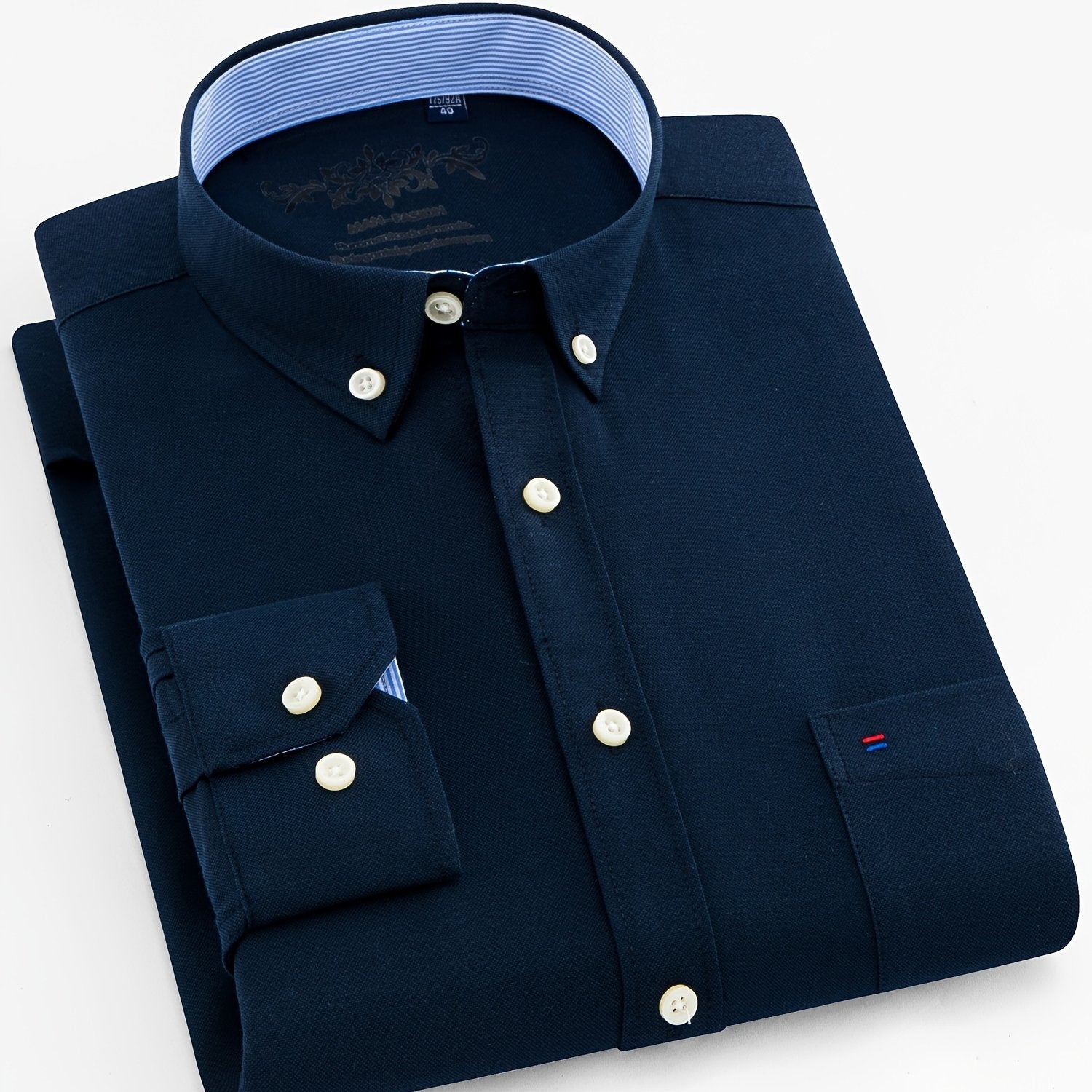 Victor™ | Klassisk Långärmad Herrskjorta i Bomullsmix