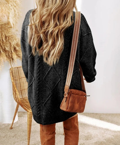 Alina™ | Stickad Oversize Klänning