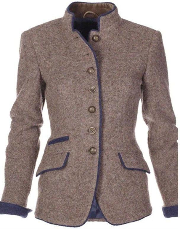 Lenoir™ | Elegant cardigan med hög krage