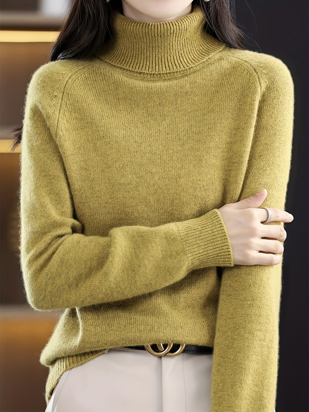 Sofia™ | Klassisk stickad polotröja