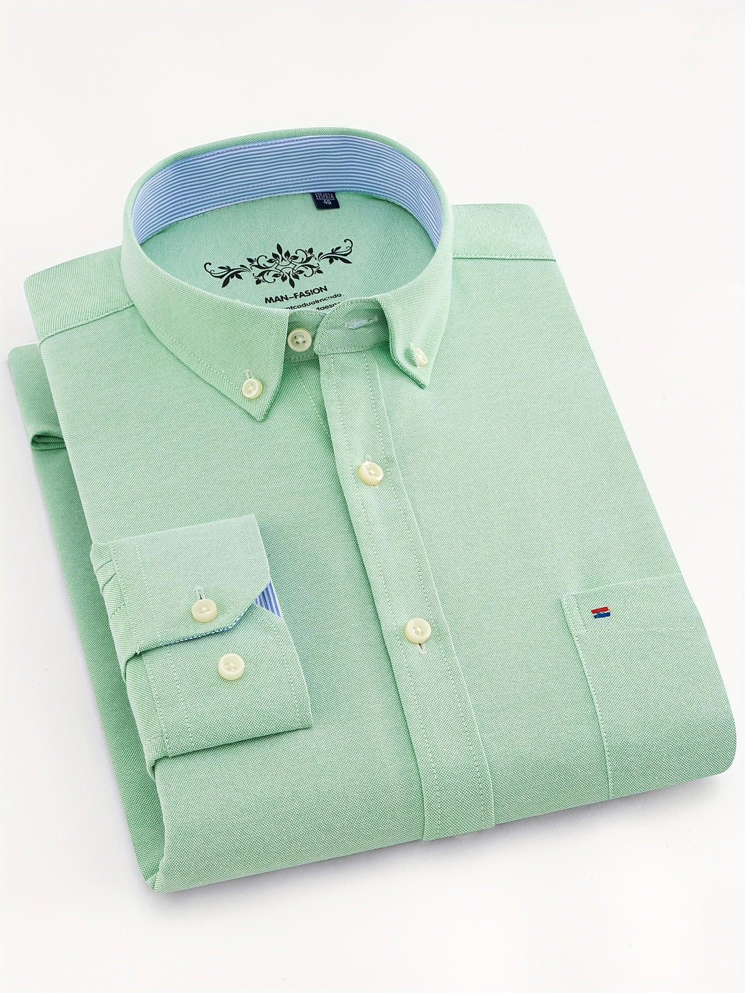 Victor™ | Klassisk Långärmad Herrskjorta i Bomullsmix