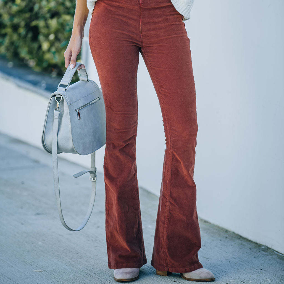 Elvira™ | Retro Corduroy Flarebyxor