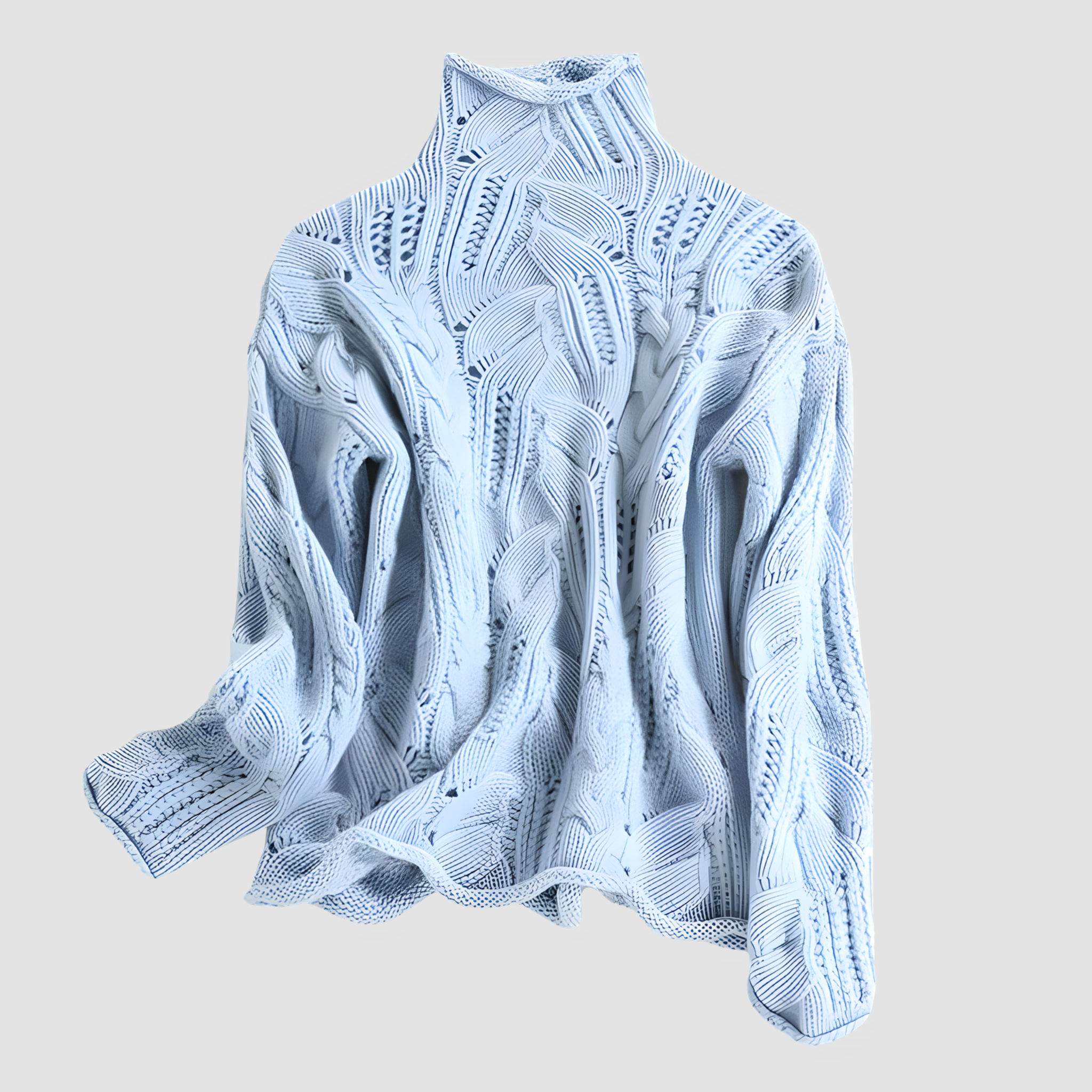 Tirsa™ | Kaschmir Polotröja med Flätstickning