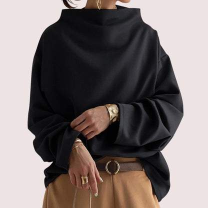 Celina™ | Chic Tröja med Hög Krage