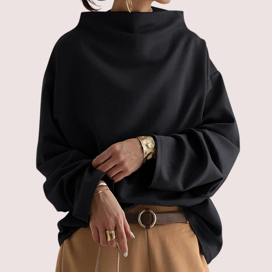Celina™ | Chic Tröja med Hög Krage
