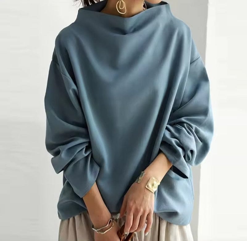 Celina™ | Chic Tröja med Hög Krage