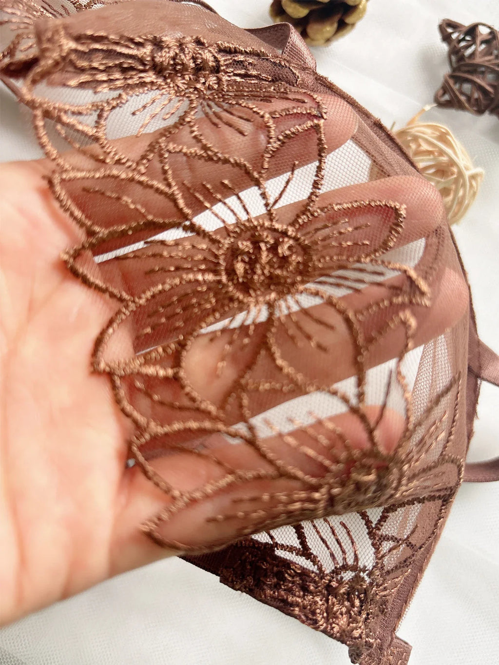 Isabella™ | Broderad Lingerieset i Spets