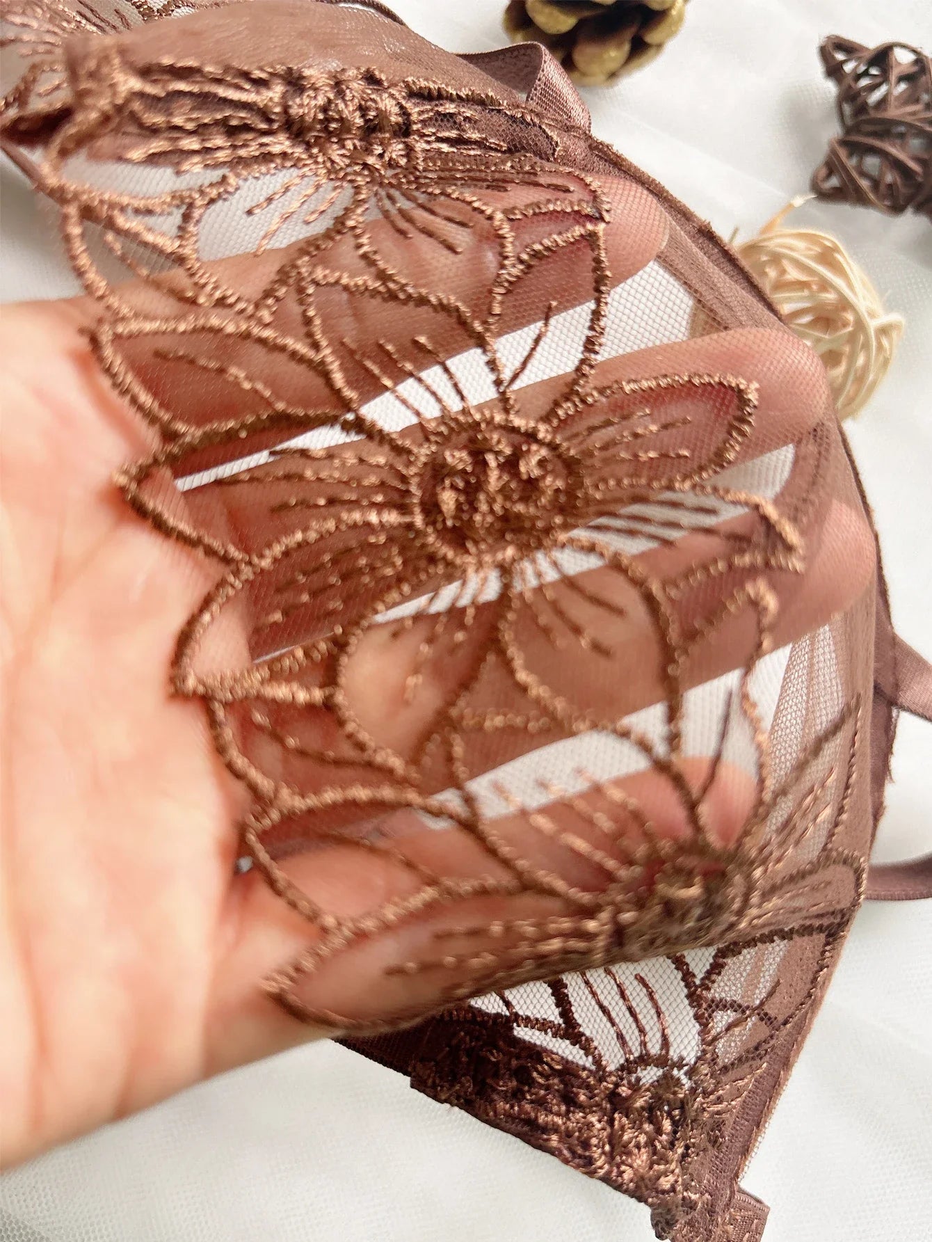 Isabella™ | Broderad Lingerieset i Spets