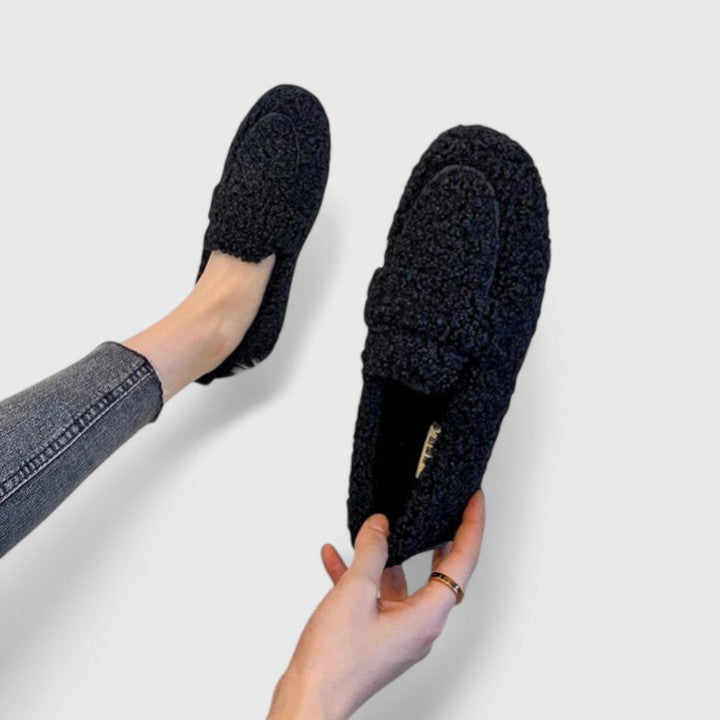ELIN™ | Varma Loafers i Äkta Lamull