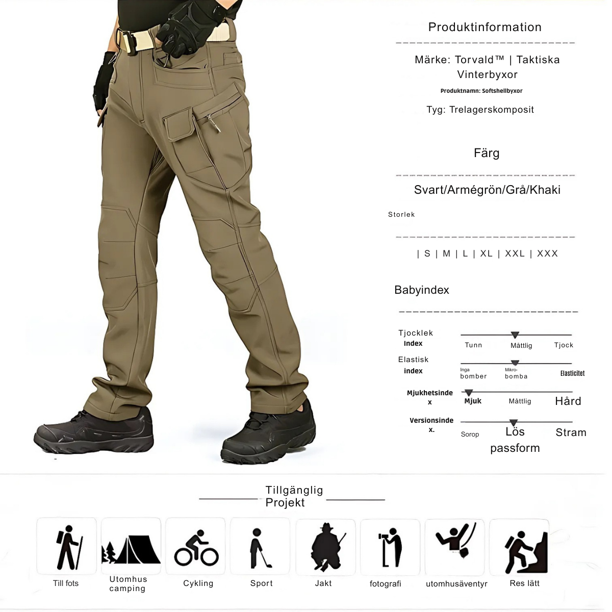 Torvald™ | Taktiska Vinterbyxor