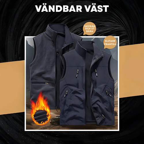 Erik™ | Multifunktionell Herrväst med Fickor
