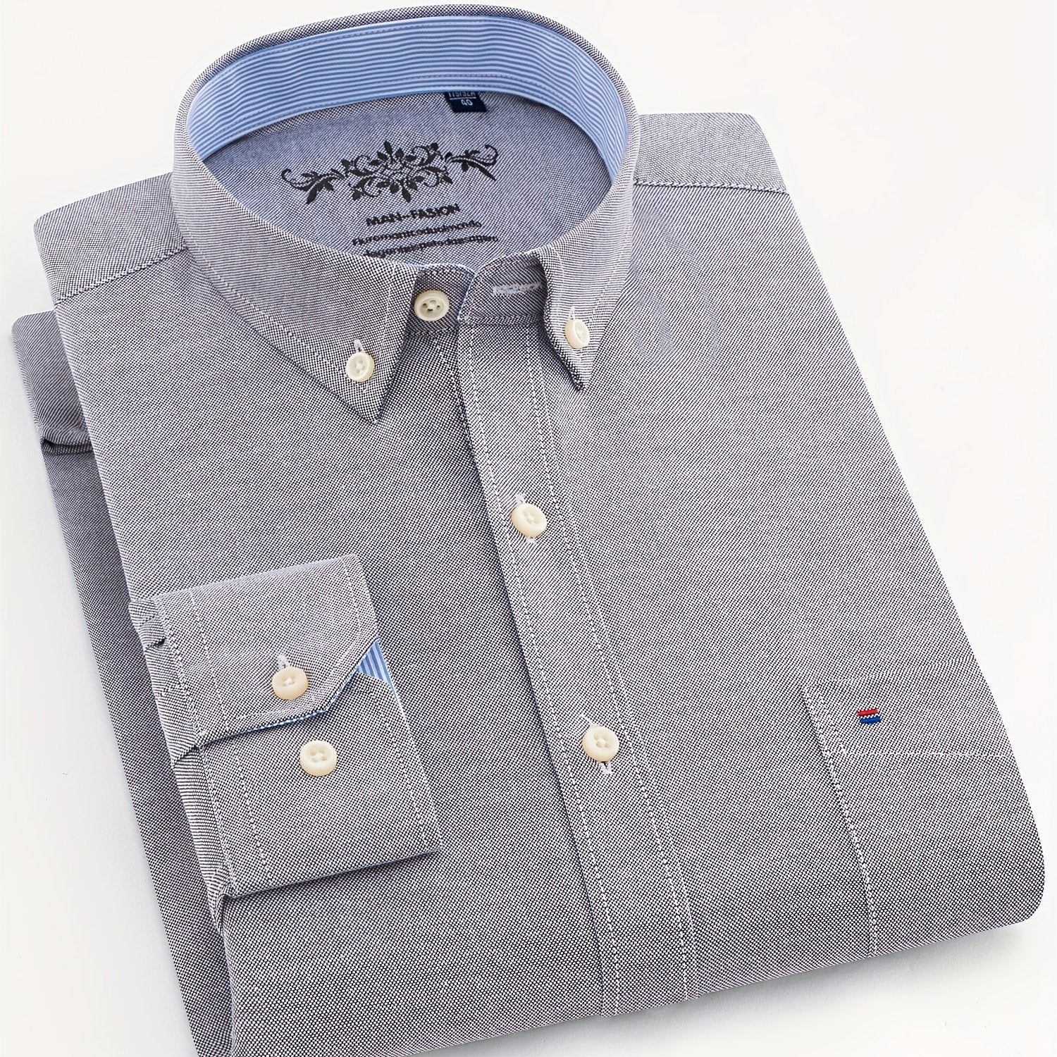 Victor™ | Klassisk Långärmad Herrskjorta i Bomullsmix