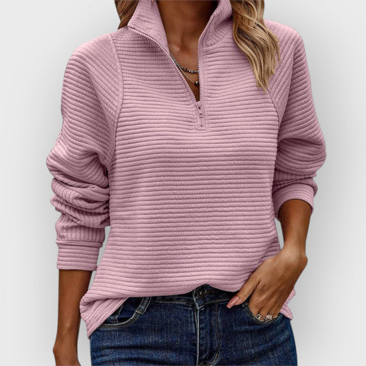 Alva™ | Elegant tröja med dragkedja