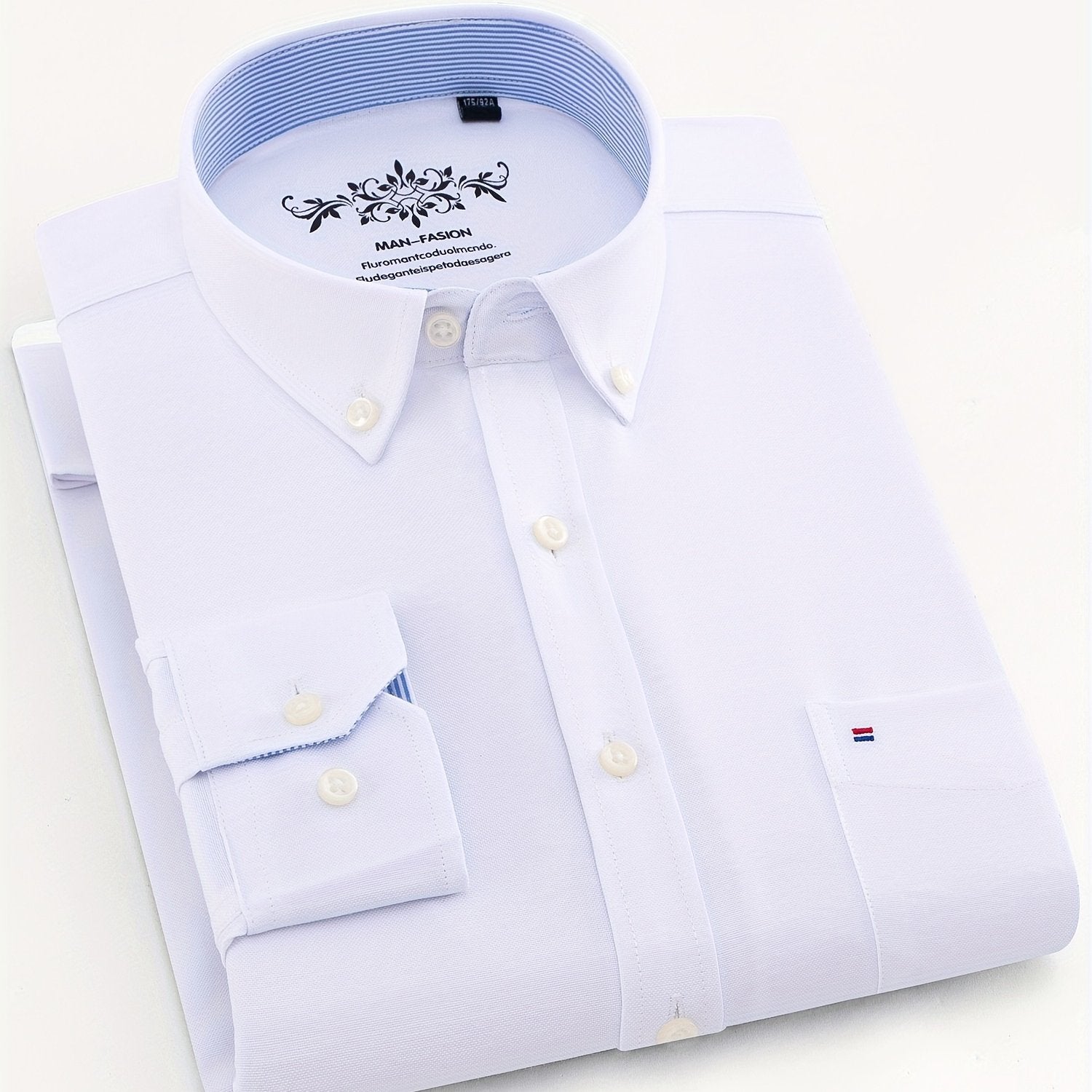 Victor™ | Klassisk Långärmad Herrskjorta i Bomullsmix