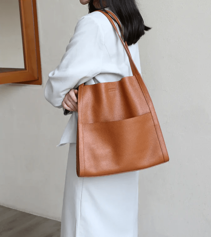 Daniel™ | Minimalistic Shoulder Leather Bag