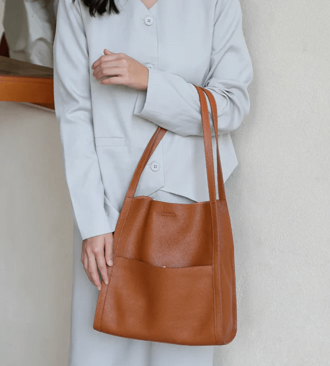 Daniel™ | Minimalistic Shoulder Leather Bag