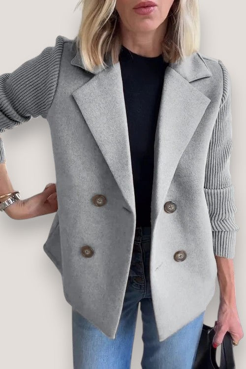 Freja™ | Elegant Stickad Ärmlös Blazer