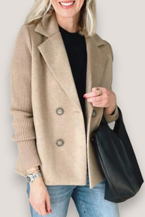 Freja™ | Elegant Stickad Ärmlös Blazer