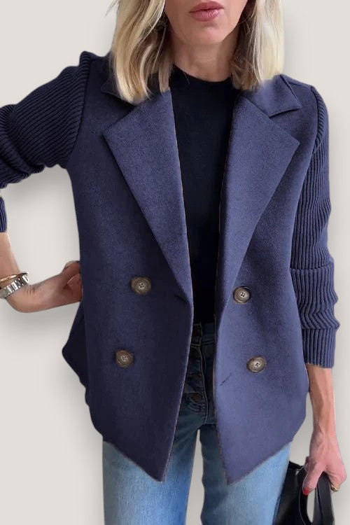 Freja™ | Elegant Stickad Ärmlös Blazer